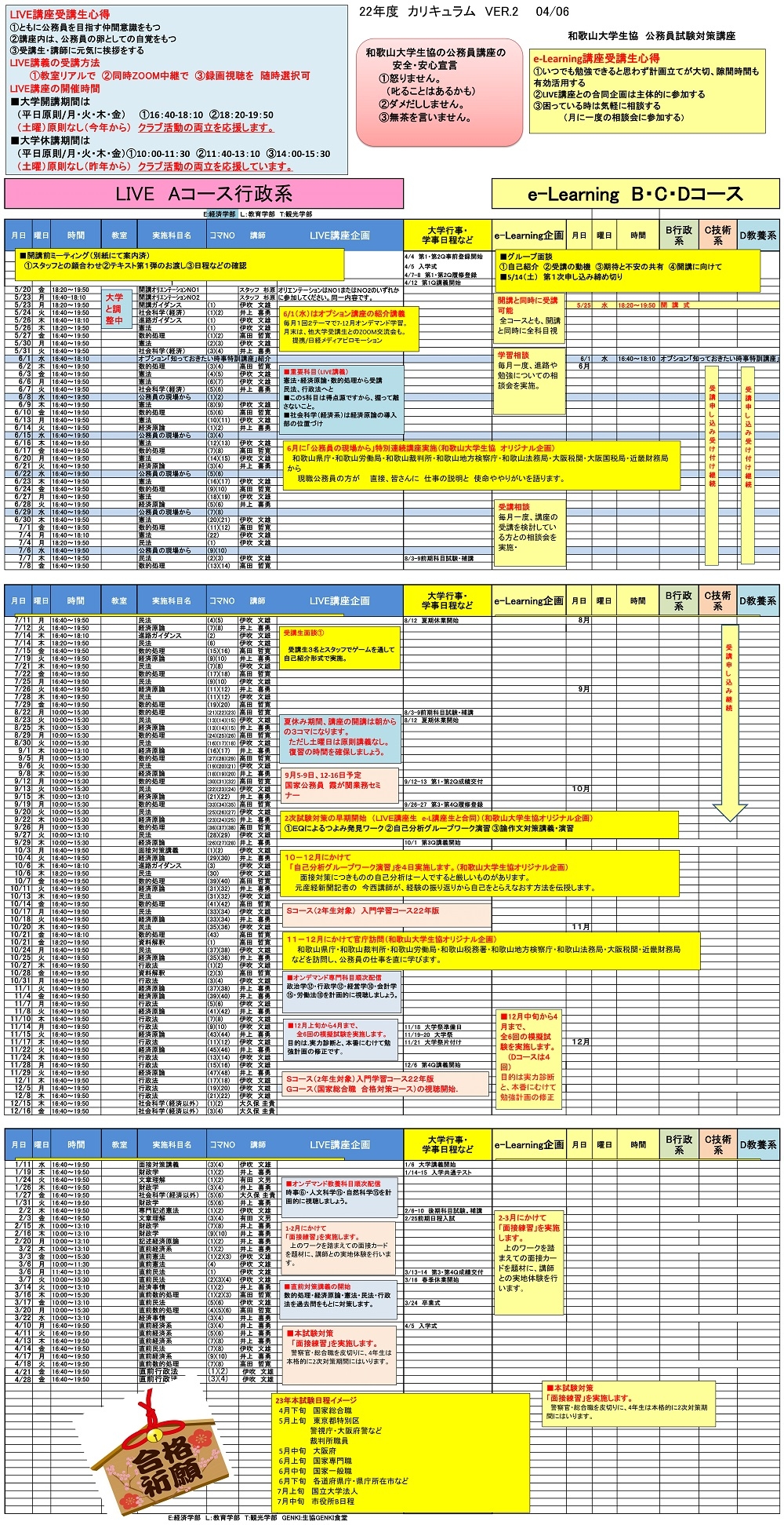 公務員試験対策講座 和歌山大学消費生活協同組合